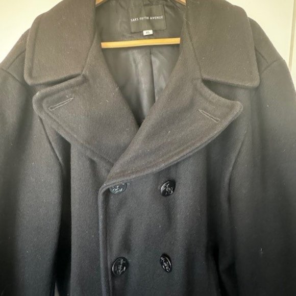 Golden Bear | Saks Fifth Avenue | Navy Blue Pea Coat  | Size XL - Picture 2 of 10